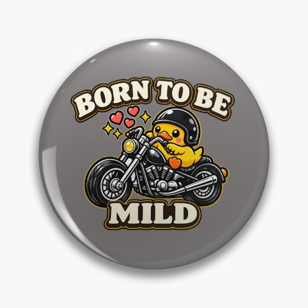 Item preview, Born To Be Mild Cute Duck On Motorcycle Funny Introvert designed and sold by Timeless Junction.