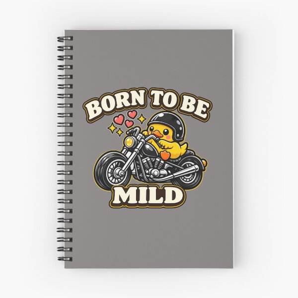 Item preview, Born To Be Mild Cute Duck On Motorcycle Funny Introvert designed and sold by Timeless Junction.