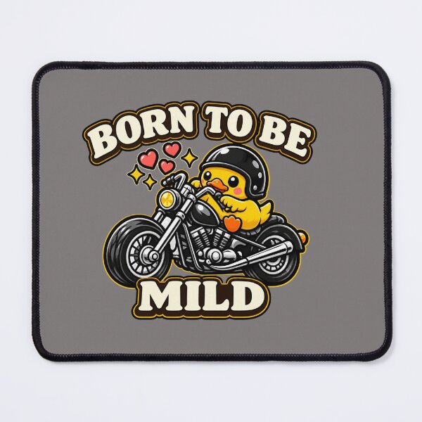 Item preview, Born To Be Mild Cute Duck On Motorcycle Funny Introvert designed and sold by Timeless Junction.