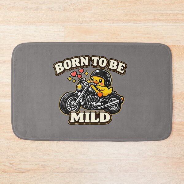 Item preview, Born To Be Mild Cute Duck On Motorcycle Funny Introvert designed and sold by Timeless Junction.