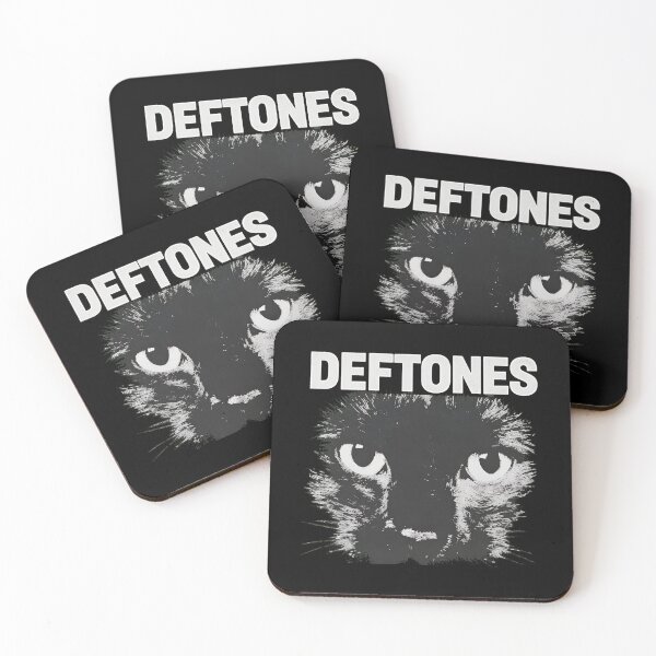 Item preview, Deftones Cat Black White Band -2 designed and sold by CuteBots.