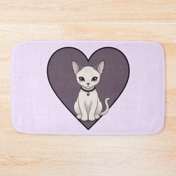 Item preview, Gothic Sphynx Cat in Purple Heart designed and sold by SweetLilith.