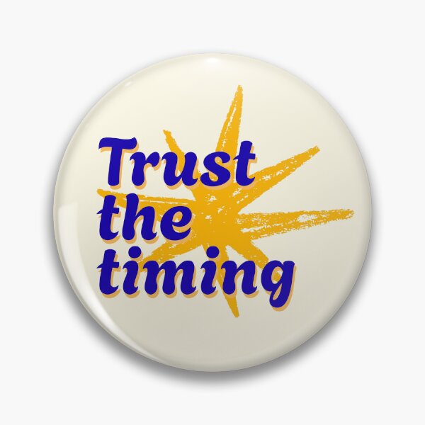 Item preview, Trust the Timing – Motivational Inspirational Quote designed and sold by jianina-alondra.