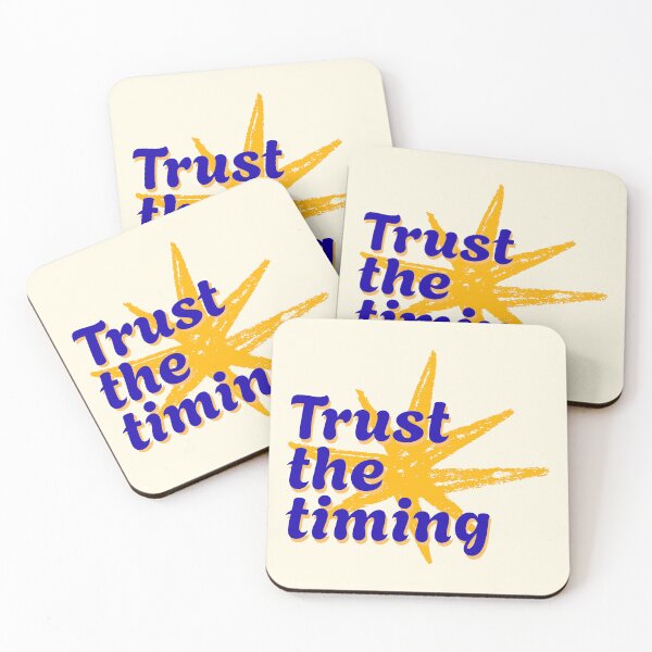 Item preview, Trust the Timing – Motivational Inspirational Quote designed and sold by jianina-alondra.