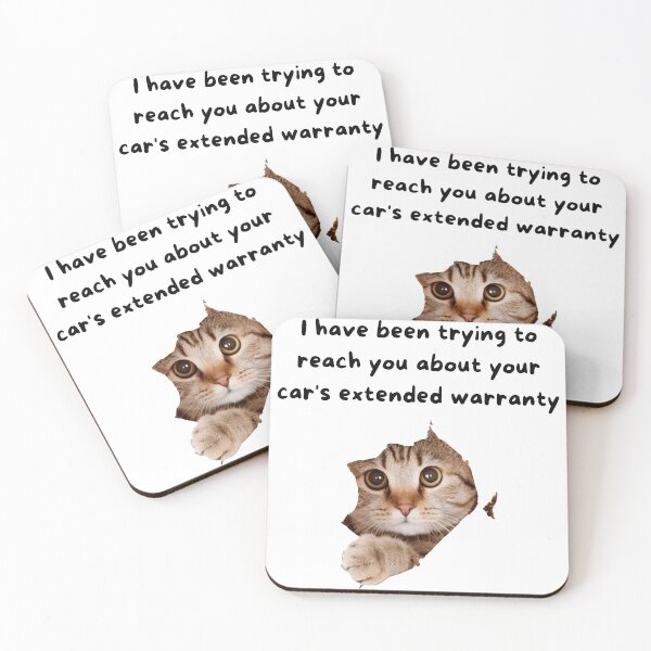 Item preview, Cat Extended Warranty Meme Funny designed and sold by OlyvieArt.