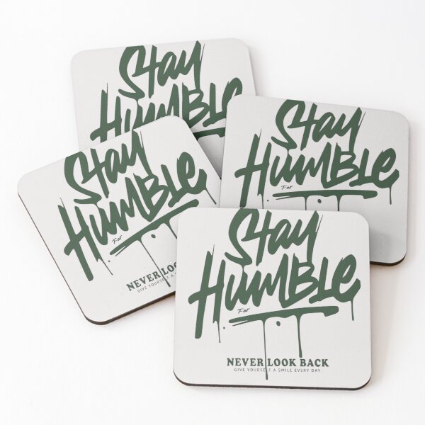 Item preview, Stay Humble Never Look Back – Motivational Quote Design designed and sold by RajDeals.