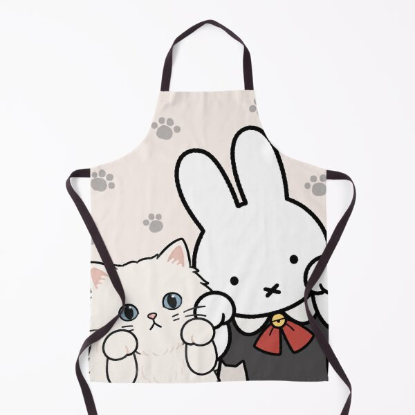 Item preview, Cute Bunny and Persian Cat Paws Up - Miffy Inspired designed and sold by Cozy Moss Studio.
