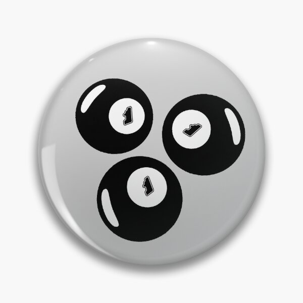 Item preview, Lucky Number 111 Black Balls designed and sold by CamilasPrints.
