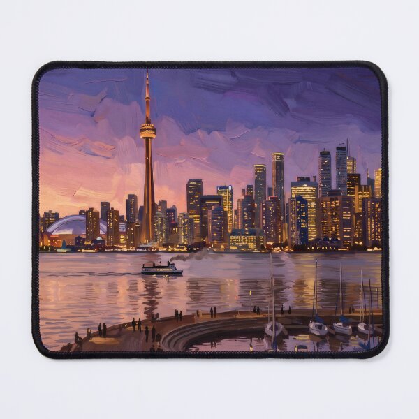 Item preview, CN Tower Rising Over Toronto Skyline designed and sold by RedPeaStudio.