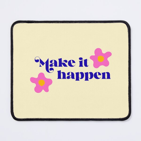 Item preview, Make It Happen Motivational Groovy Quote designed and sold by jianina-alondra.
