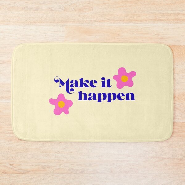 Item preview, Make It Happen Motivational Groovy Quote designed and sold by jianina-alondra.