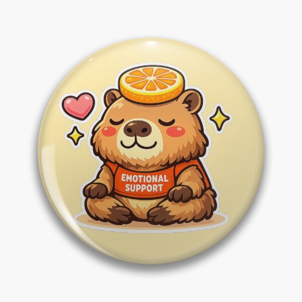Item preview, Emotional Support Capybara Cute Animal Meme Mental Health designed and sold by Timeless Junction.