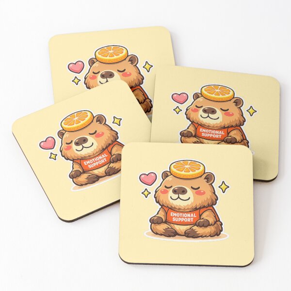 Item preview, Emotional Support Capybara Cute Animal Meme Mental Health designed and sold by Timeless Junction.