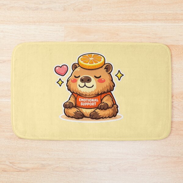 Item preview, Emotional Support Capybara Cute Animal Meme Mental Health designed and sold by Timeless Junction.