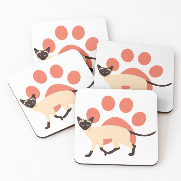 Item preview, Siamese Cat Paw Print Design designed and sold by OlyvieArt.