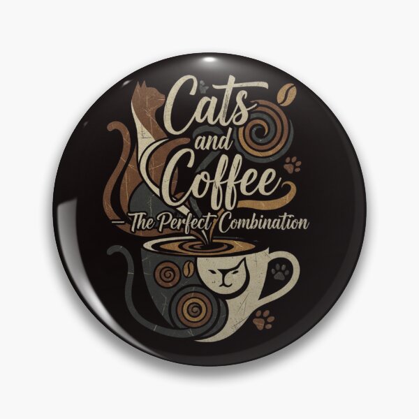 Item preview, Cats and Coffee – The Perfect Combination designed and sold by SkrabinhoArt.