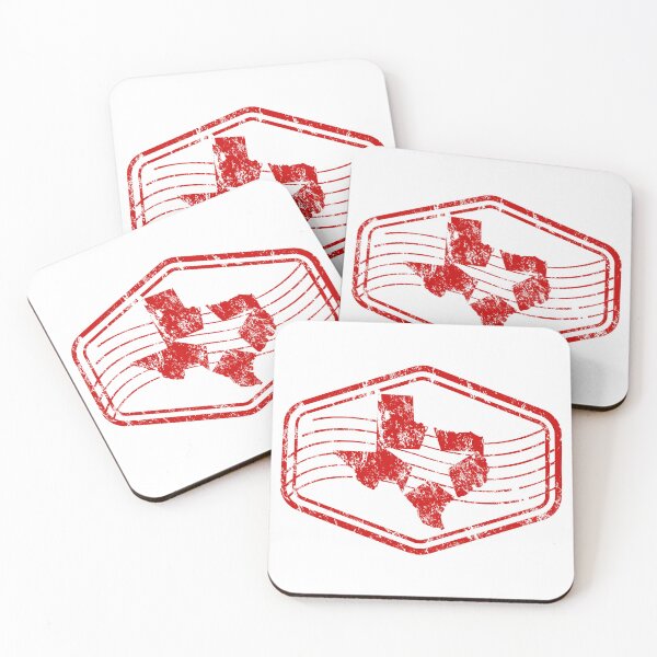 Item preview, Texas Vintage Badge Distressed Red State Silhouette Design designed and sold by chaaval.
