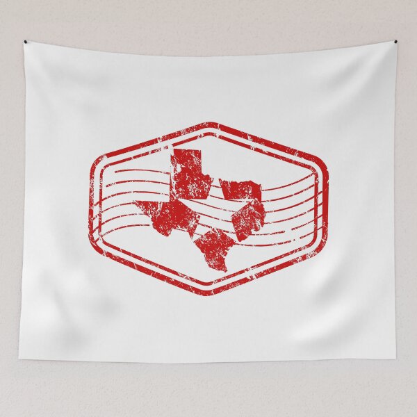 Item preview, Texas Vintage Badge Distressed Red State Silhouette Design designed and sold by chaaval.