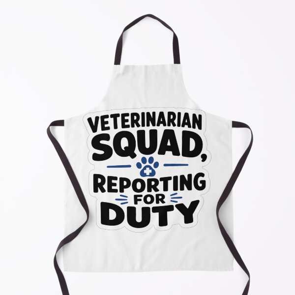 Item preview, Veterinarian Squad Reporting For Duty Funny Vet Tech Clinic Staff Humor designed and sold by raedattia.