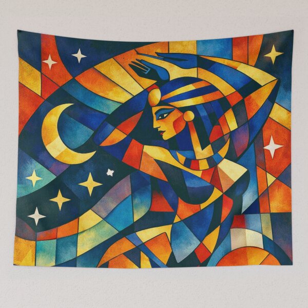 Item preview, Nut – Egyptian Goddess of the Sky illustration designed and sold by GalleryKauffeld.