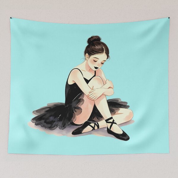 Item preview, Solitary Black Ballerina in Quiet Reflection designed and sold by Bondingbonding.