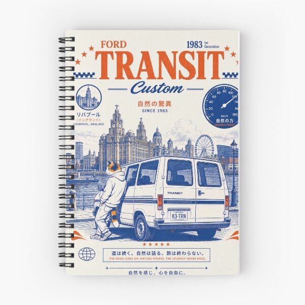 Item preview, 1983 Transit Custom Liverpool England Vintage Japanese Poster Custom Van designed and sold by BRTHRCNK01.