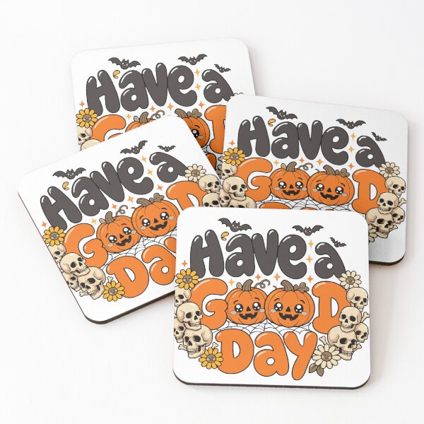 Item preview, Have a Good Day – Halloween Pumpkin Skulls Sticker designed and sold by Simon-art-land.