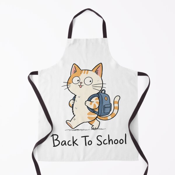 Item preview, Cute Cartoon Cat Wearing A Backpack Back To School designed and sold by Vision Crafted.