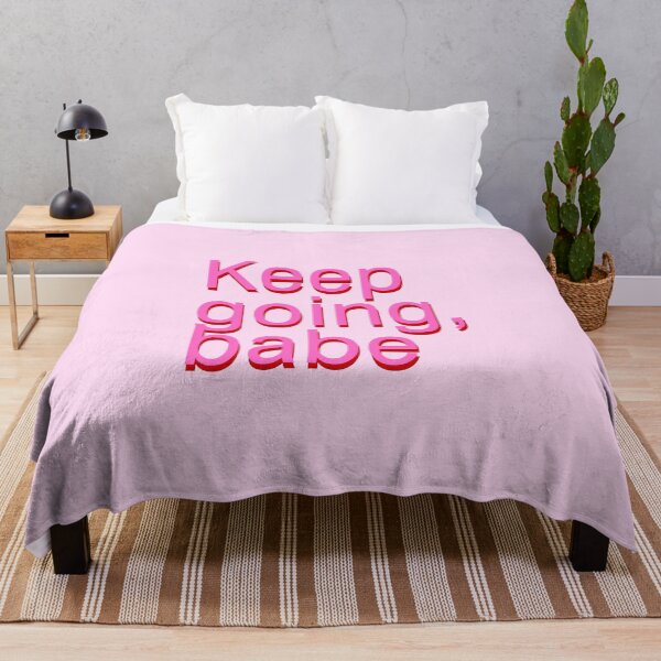 Item preview, Keep Going Babe Motivational Pink Quote designed and sold by jianina-alondra.