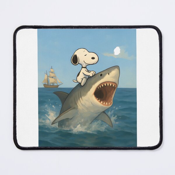 Item preview, Snoopy Riding Shark M | Limited Edition designed and sold by CoBBoDEsiGN.