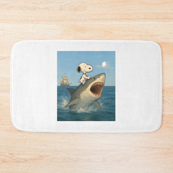 Item preview, Snoopy Riding Shark M | Limited Edition designed and sold by CoBBoDEsiGN.