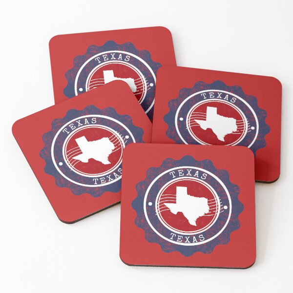 Item preview, Texas Vintage Scalloped Badge Red White Blue State designed and sold by chaaval.
