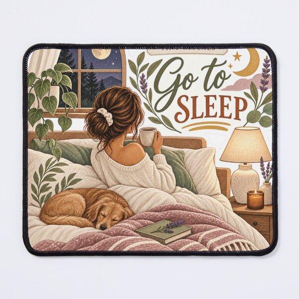 Item preview, Tiny Rituals – Go to Sleep Cozy Night Routine Sticker designed and sold by ChicClicker.