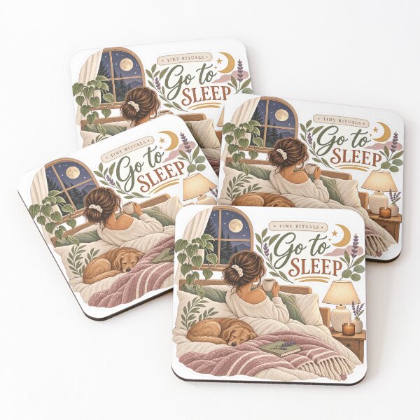 Item preview, Tiny Rituals – Go to Sleep Cozy Night Routine Sticker designed and sold by ChicClicker.