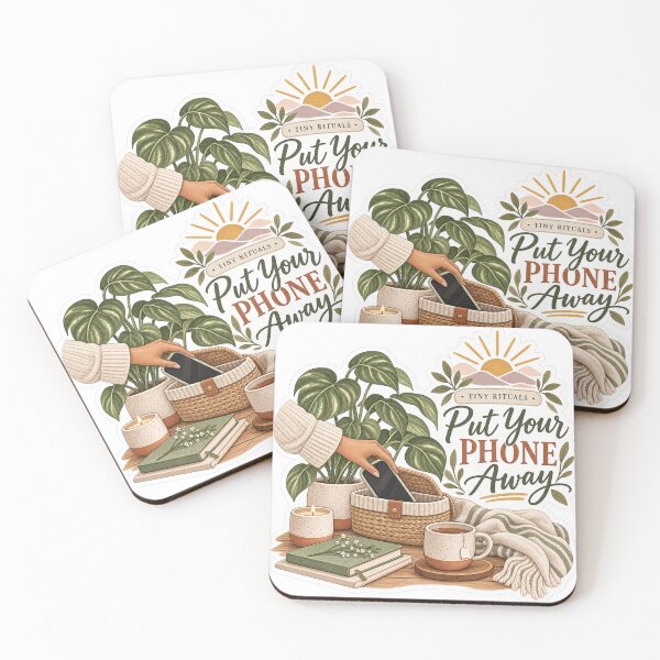 Item preview, Tiny Rituals – Put Your Phone Away Digital Detox Sticker designed and sold by ChicClicker.