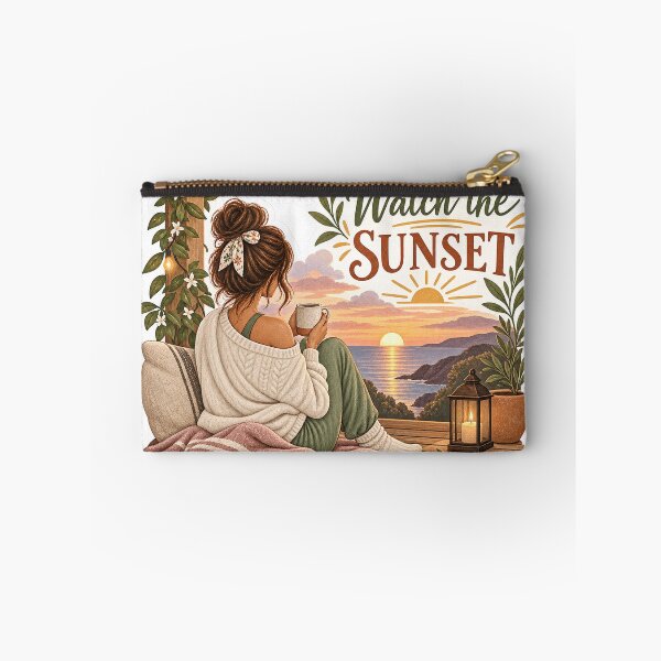 Item preview, Tiny Rituals – Watch the Sunset Coastal Sticker designed and sold by ChicClicker.