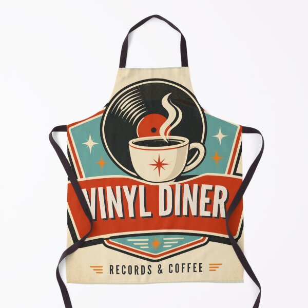 Item preview, Vinyl Diner Records – Retro Coffee Diner Vibes Vintage Music Design designed and sold by cheekylorns.