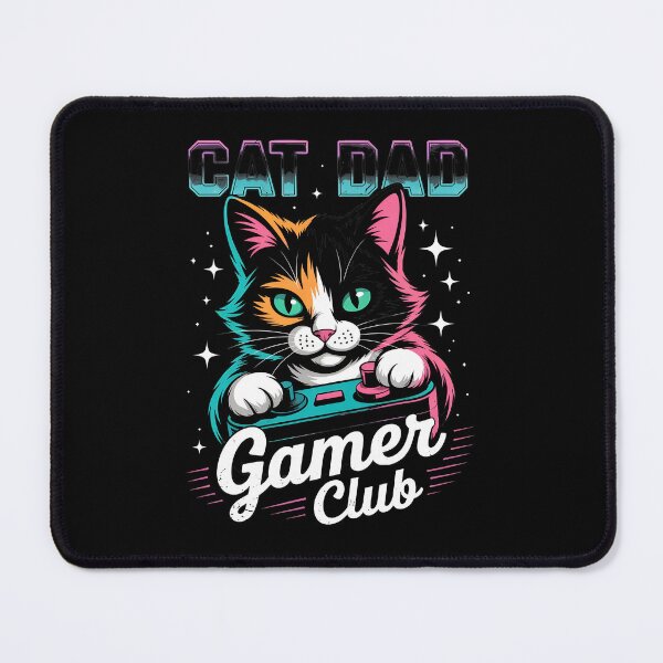 Item preview, Cat Dad Gamer Club Retro Cat Controller designed and sold by OlyvieArt.