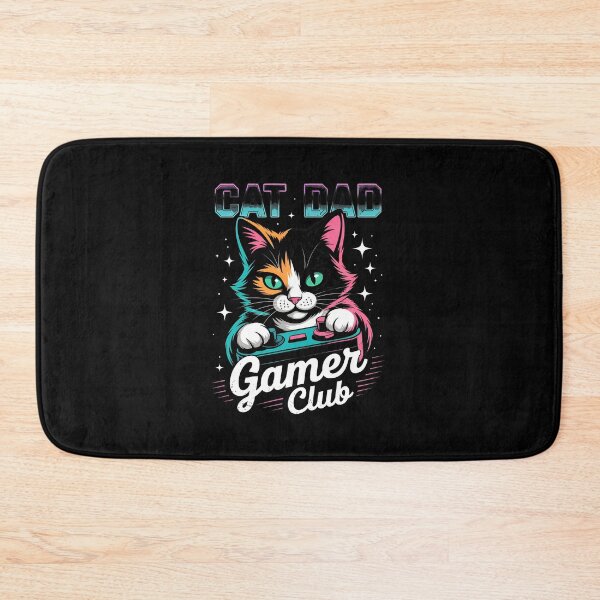 Item preview, Cat Dad Gamer Club Retro Cat Controller designed and sold by OlyvieArt.