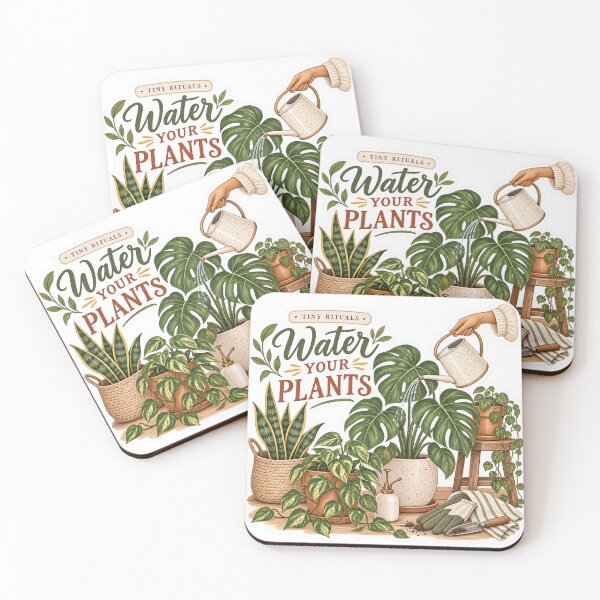 Item preview, Tiny Rituals – Water Your Plants Botanical Sticker designed and sold by ChicClicker.
