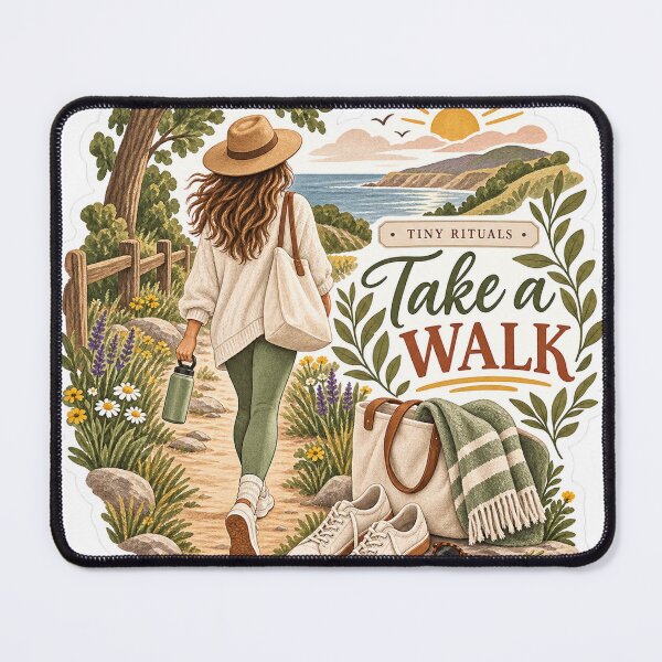 Item preview, Tiny Rituals – Take a Walk Nature Lover Sticker designed and sold by ChicClicker.
