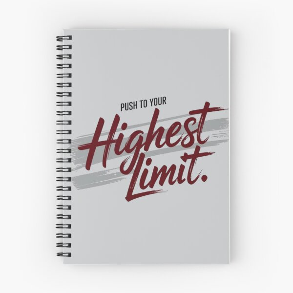 Item preview, Push to Your Highest Limit – Motivational Fitness & Success Quote designed and sold by RajDeals.