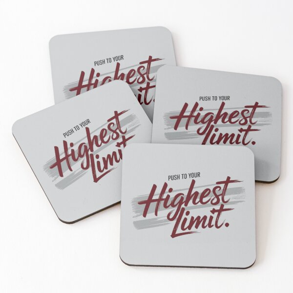 Item preview, Push to Your Highest Limit – Motivational Fitness & Success Quote designed and sold by RajDeals.