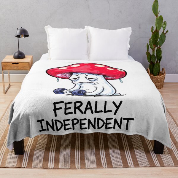Item preview, ferally independent sad mushroom goblincore gym designed and sold by pieropiero.