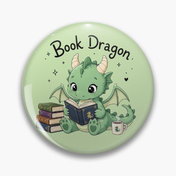 Item preview, Cute Book Dragon Reading – Fantasy Book Lover Dragon designed and sold by Sanika arts .