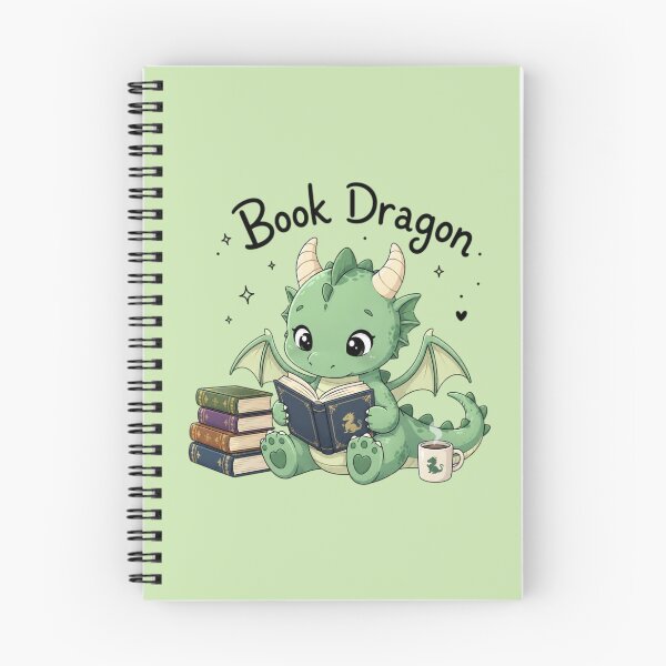 Item preview, Cute Book Dragon Reading – Fantasy Book Lover Dragon designed and sold by Sanika arts .