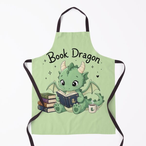 Item preview, Cute Book Dragon Reading – Fantasy Book Lover Dragon designed and sold by Sanika arts .