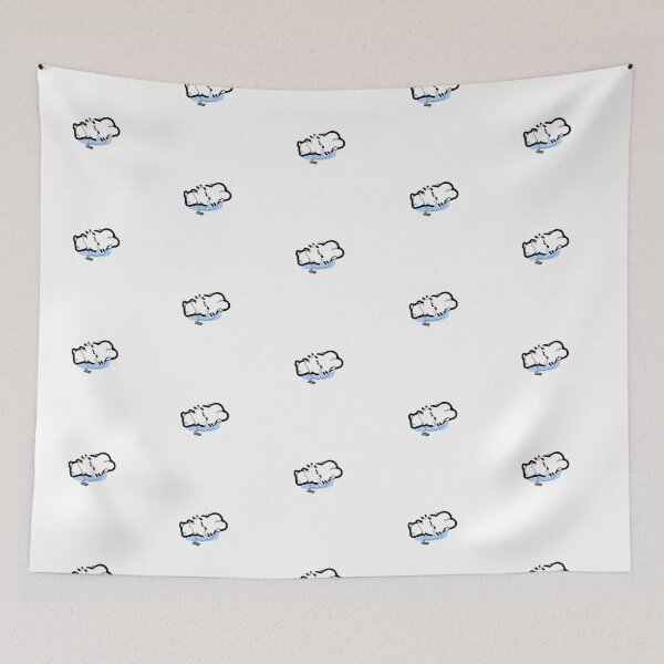 Item preview, Crying Bunny Listening to Music Illustration designed and sold by veraphina.