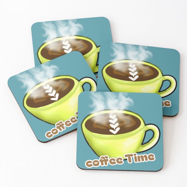 Item preview, Coffee Time Latte Art - Cute Green Coffee Cup Lover Gift designed and sold by 7MKGallery.