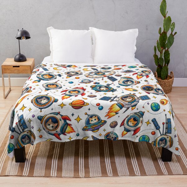 Item preview, space cats pattern designed and sold by alexrow.